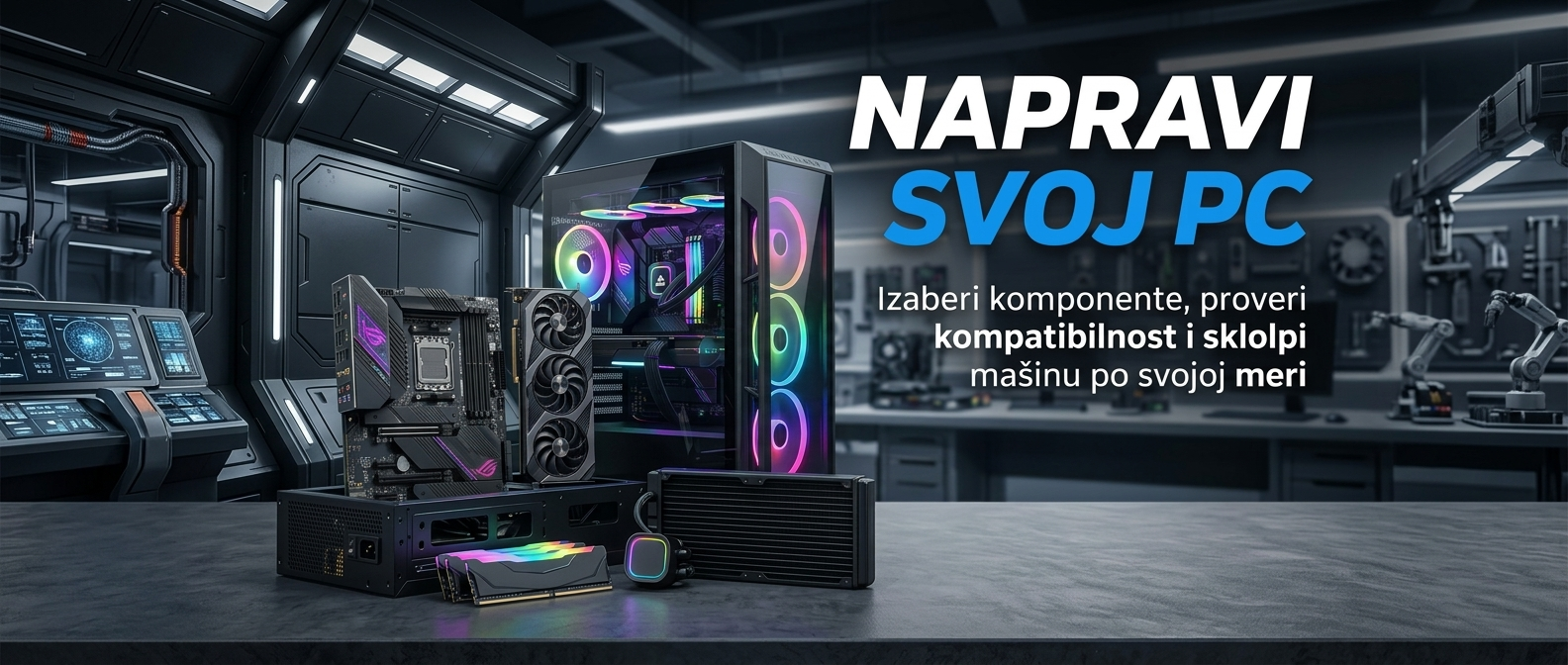 Sklopi svoj PC po meri!                                                                                                                                                                                                                                        