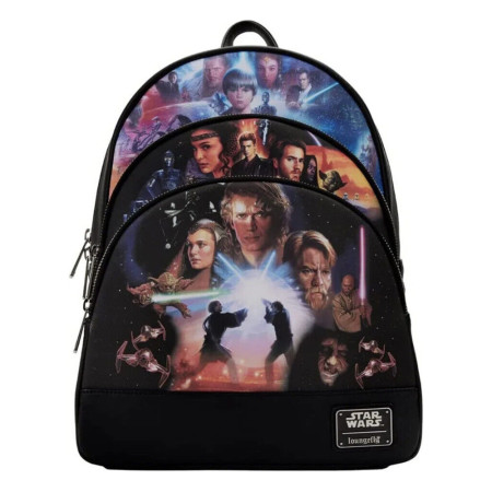 Star Wars Trilogy 2 Triple Pocket Mini Backpack