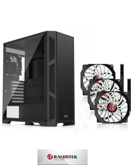 RAIJINTEK ARCADIA III TG sa 4 ventilatora