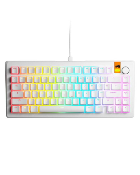 Tastatura Glorious Gmmk 3 He 75% Pre-built Ansi - Modularna White 