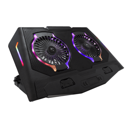 White Shark GCP 10 ICE SHADOW / 2 vent. RGB  Cooling Pad