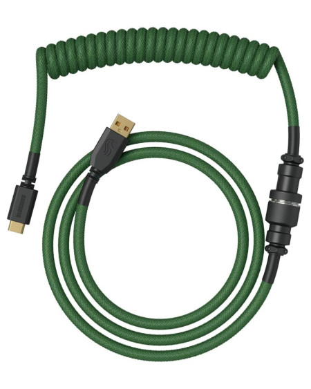 Kabl Glorious Coiled Cable Usb-c - Forest Green 