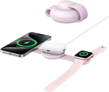 ANKER MagGo (3-in-1, Foldable) - Pink