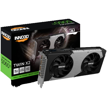 INNO3D GEFORCE RTX 5060 Ti 16GB TWIN X2 N506T2-16D7-191073N