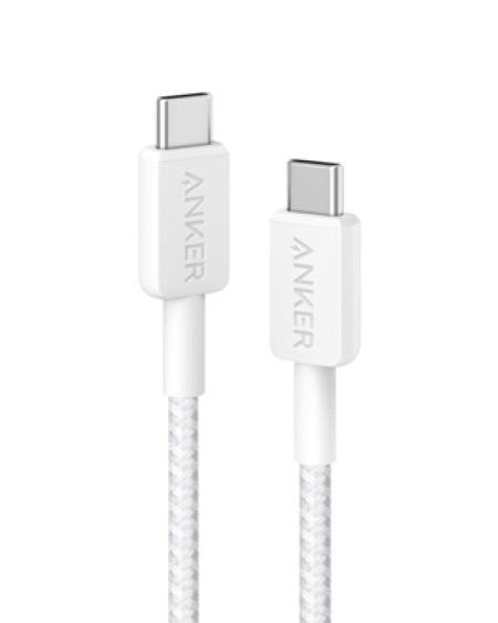 ANKER 322 USB-C to USB-C Cable 3ft Braided White