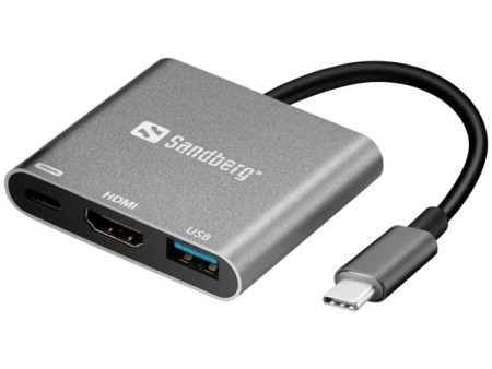 Sandberg 136-00 USB-C na HDMI+USB A+USB-C
