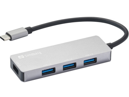 Sandberg  336-32 USB-C na 1xUSB3.0+3x2.0 USB