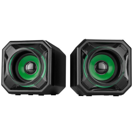 Zvučnici 2.0 Mikado MD-177 5Wx2 USB zeleno crni