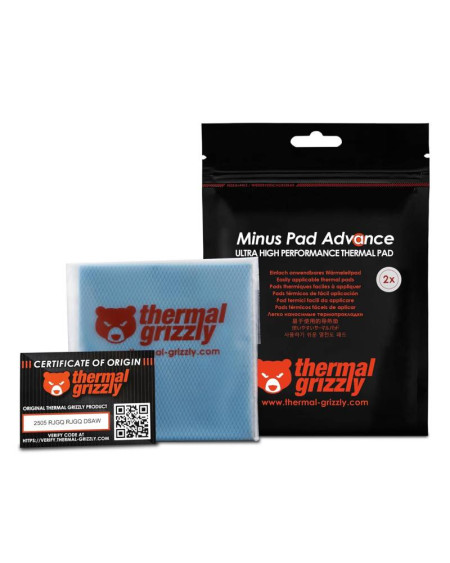 Thermal Pad Thermal Grizzly Minus Pad Advance 100x100 2mm 2pcs 