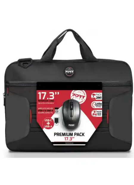 Torba za Laptop 17.3 Port Designs Premium pack + miš