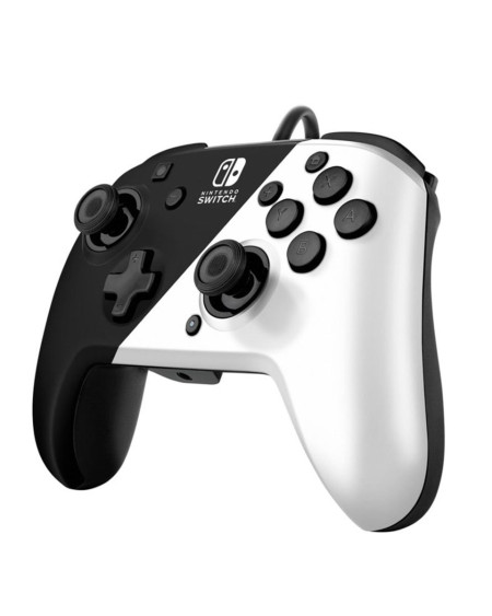 Gamepad Pdp Faceoff Deluxe Controller + Audio Black & White 