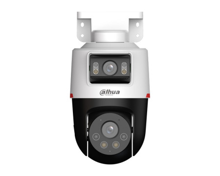 DAHUA IPC-PTS2249B-E2-S-PV-PRO 2+2 MP WizColor Active Deterrance Dual-lens Fixed-focal Pan & Tilt WizSense Network Camera