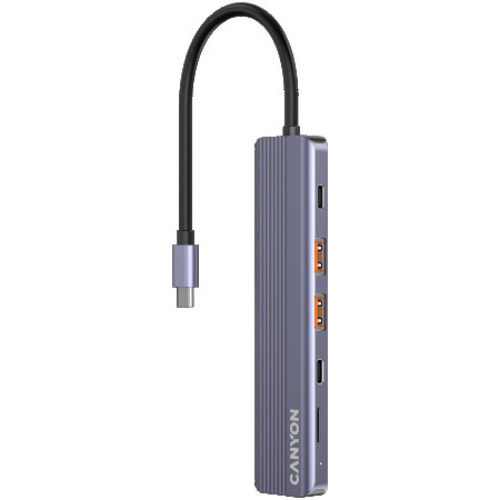 CANYON hub DS-17 6in1 4k USB-C Grey ( CNS-TDS17 ) 