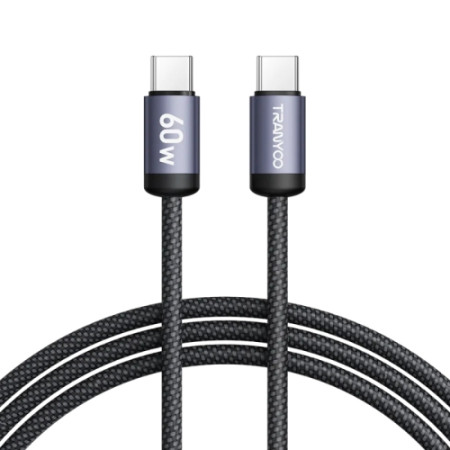TRANYOO kabl T-P21  ojačan metalni Type C na Type C 60W 1m