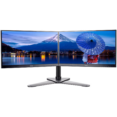 Iiyama DS1002D-B1 - Stand - for 2 monitors (adjustable arm)black screen size: 10''-30'' desktop stand for ProLite E2783QSU-B1 XU2495WSU-B1 XU