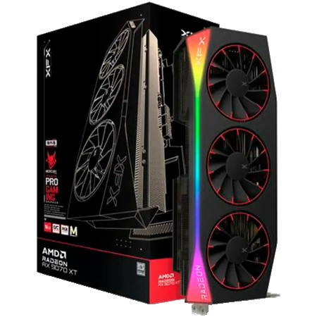 XFX Mercury AMD Radeon RX 9070XT OC Magnetic Air Edition RGB 16GB RX-97TMARGB9