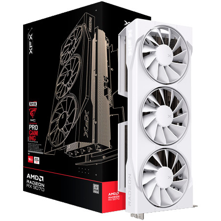XFX Swift AMD Radeon RX 9070 OC White Triple Fan Gaming Edition 16GB RX-97SWFB3W9