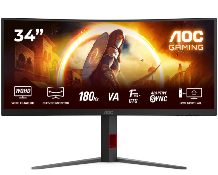 AOC 34 '' CU34G4 180 Hz zakrivljeni gaming monitor