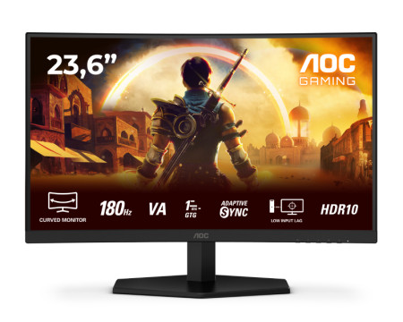 AOC 23.6'' C24G42E 180 Hz zakrivljeni gaming monitor