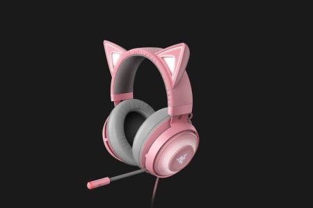 Razer Kraken Kitty V3 X - Wired Kitty Headset for Gaming - Quartz Edition