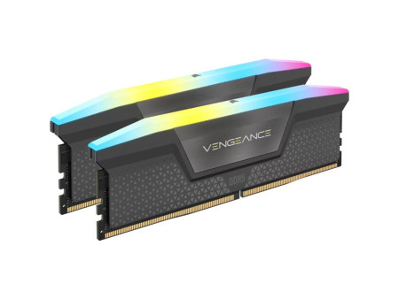 CORSAIR VENGEANCE 32GB(2x16GB) DDR5 6000MHz CL38 RGB XMP & EXPO CMH32GX5M2B6000Z38