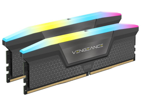 CORSAIR VENGEANCE 16GB (2x8GB) DDR5 5200MHz CL40 RGB XMP & EXPO CMH16GX5M2B5200Z40