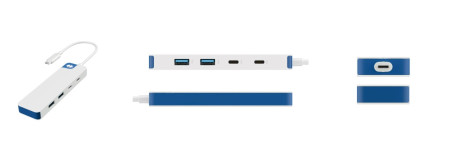 TARGUS HyperDrive Flex 4 Port USB-C Combo Hub plavi (HD5200BUGL)