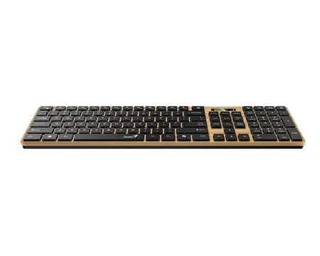 GENIUS SlimStar 7250BT AI Pine Wood US wireless tastatura