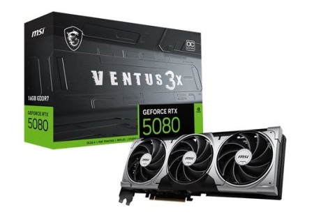MSI GeForce RTX 5080 16G VENTUS 3X OC grafička karta