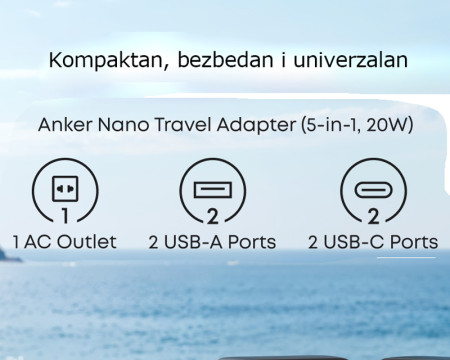 ANKER Nano 20W putni zidni punjač