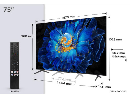 TCL 75C6KS QLED MiniLED 75'' 4K