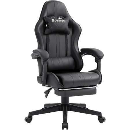 Gaming stolica Defender Azure crna