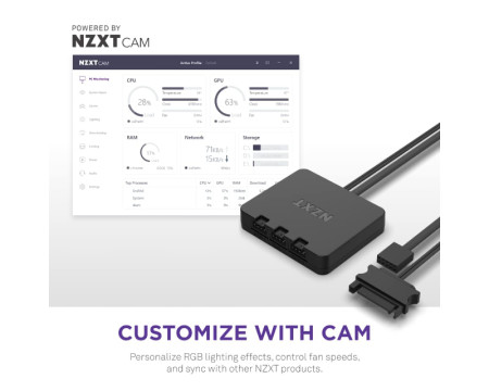 NZXT F140RGB Core RF-D14SF-W1