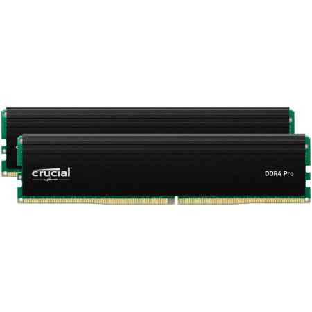 Crucial DRAM Pro OC Overclocking 32GB Kit (2X16GB) DDR5-6400 CL38 Black CP2K16G64C38U5B
