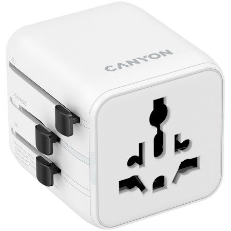 CANYON Travel Adapter OnTour One EUUKUSAUS White CNS-TA1005W