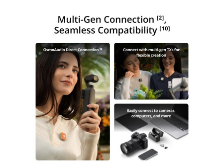 DJI Mic Mini 2 (2TX + 1 Mobile RX) CP.RN.00000532.01