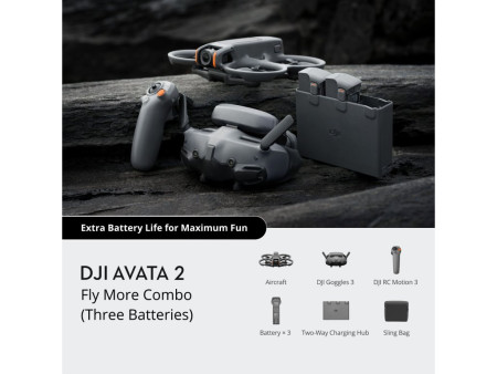 Dron DJI Avata 2 Fly More Combo (Three Batteries) CP.FP.00000151.01