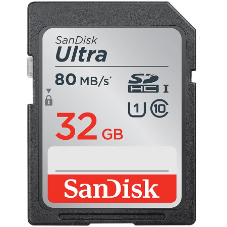 SANDISK Ultra 32GB SDHC Memory Card SDSDUN4-032G-GN6IN