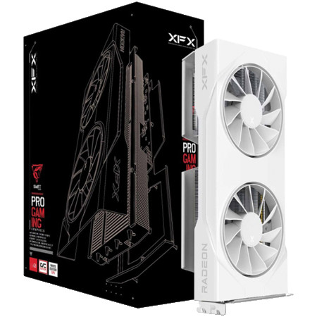 XFX Swift AMD Radeon RX 9060 XT OC White 8GB GDDR6 128-bit HDMI 2x DP ( RX-96TSW8GWQ ) 