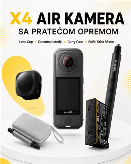Insta360 X4 Air St Bdl+LensC+Battery+SelfieS+Case