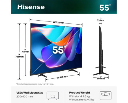 HISENSE 55'' 55E6ST DLED 4K