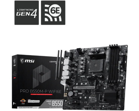 MSI PRO B550M-P WIFI6E