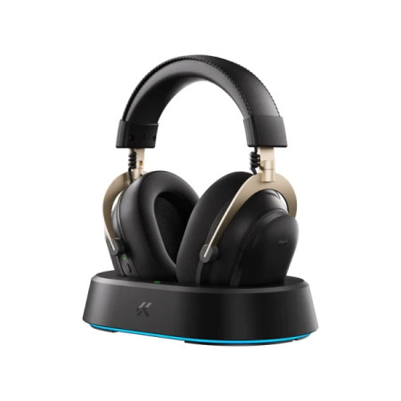 MCHOSE V9 Turbo 60mmTri-mode2000mAhBlack gold + Charging Dock RGB