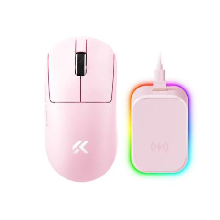Bežični gaming miš MCHOSE A7 V2 Ultra Plus Pink PAW 39508K HzOmron Mechanical
