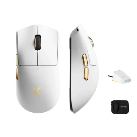 Bežični gaming miš MCHOSE K7 Ultra White God PAW39508KHz poolingOmron Mechanical