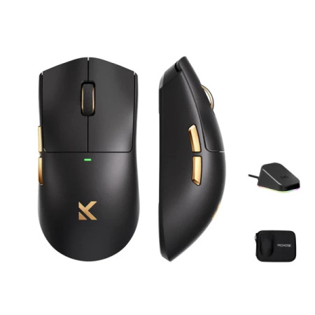 Bežični gaming miš MCHOSE K7 Ultra Black PAW39508KHz poolingOmron Mechanical