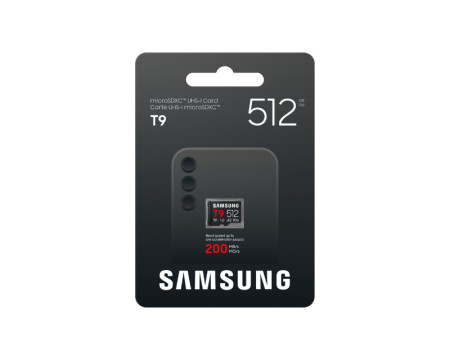 SAMSUNG T9 Memorijska kartica microSDXC UHS-I U3 V30 A2 512GB MB-MH512T