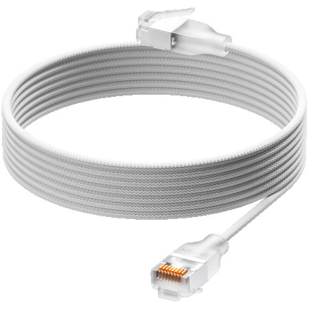 Ubiquiti UniFi Premium Patch Cable UACC-Cable-Patch-EL-C6A-2M-W Ultra-thin braided patch cable, designed and optimized for 10 GbE networkin