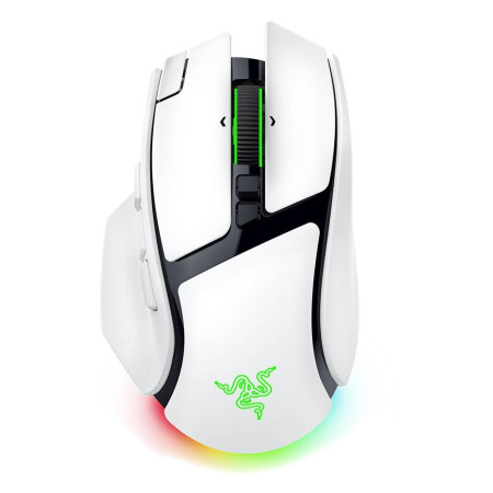 Razer Basilisk V4 Pro - Ergonomic Wireless Gaming Mouse - White Edition
