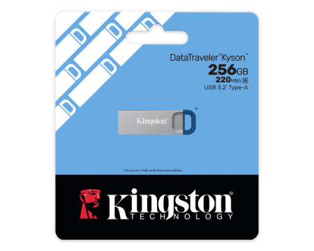 KINGSTON 256GB DataTraveler Kyson G2 USB 3.2 flash DTKNG2256GB sivi